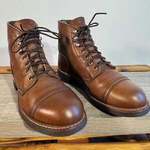 Red Wing Shoes Heritage Women's Iron Ranger Boots 3365 Size 7B Amber Harness USA